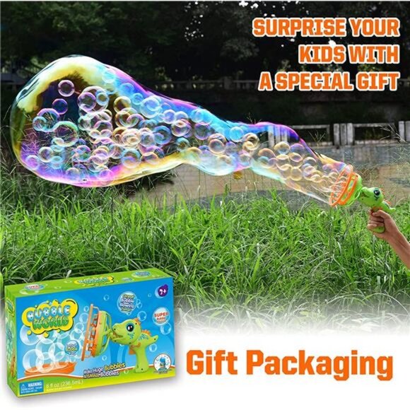 Giant Bubble Gun for Kids - Bubbles for Kids Age 3-4-5, Big Bubble Wands - Picture 2 of 6